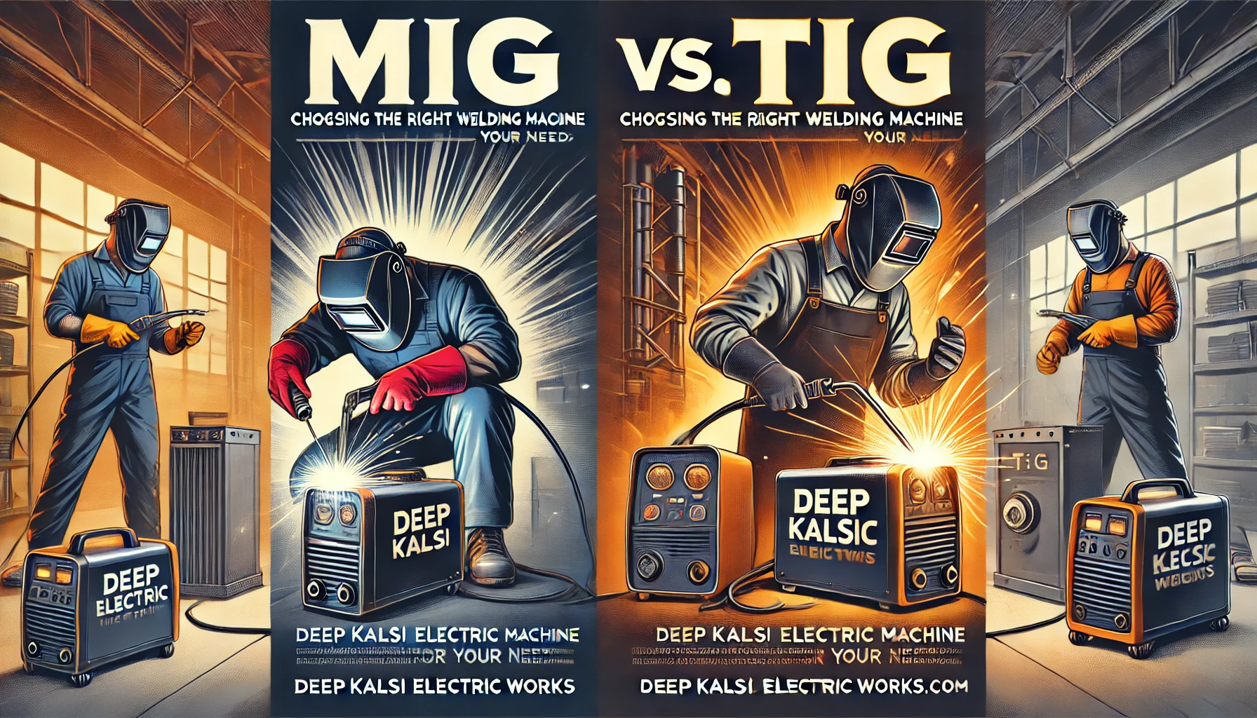 MIG vs. TIG: Choosing the Right Welding Machine for Your Needs